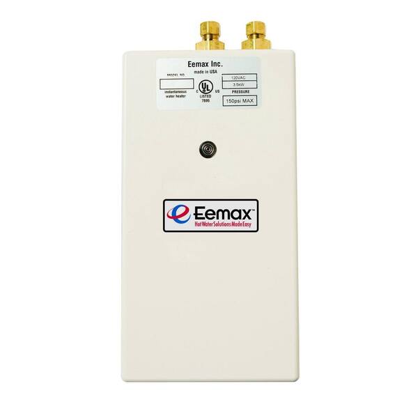 Eemax Single Point 3.5 kW 120 Volt 0.3gpm-2.0gpm Electric Tankless Water Heater