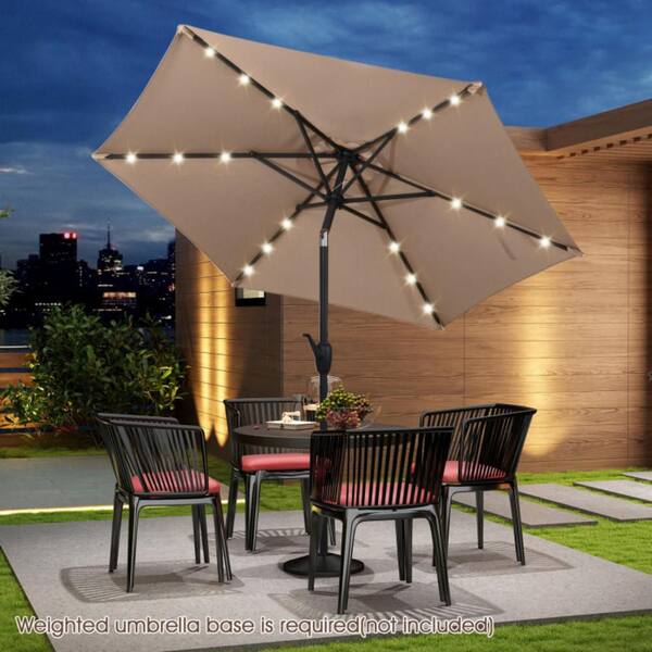 fiberglass wind resistant patio umbrellas 8.5' Rectangle Pulley Essential Umbrella Spacious Shade Coverage COLOR:1XF Scrump Covered Living 11ft Market