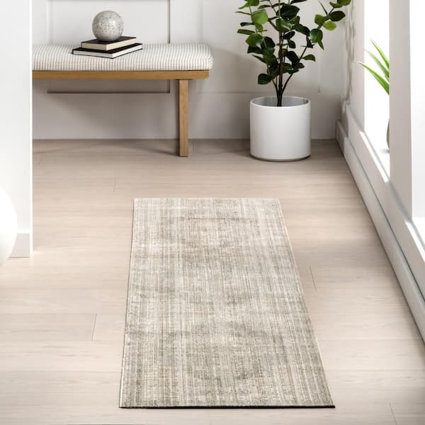 Anzlie Faded Washable Beige 2.6 ft. x 6 ft. Outdoor Area Rug
