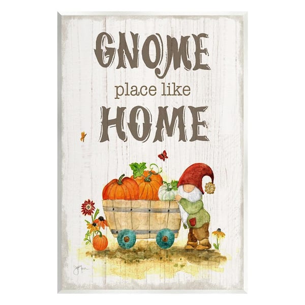 Stupell Industries Gnome Pun Garden Harvest by Janet Tava 1-Piece Unframed Graphic Print Nature Poster Art Print 19 in. x 13 in.