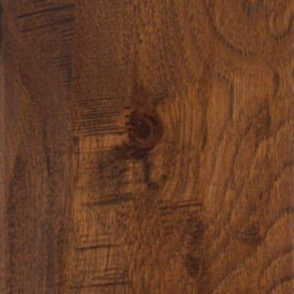 HOMELEGEND Take Home Sample - Distressed Barrett Hickory Engineered Hardwood Flooring - 5 in. x 7 in., Medium
