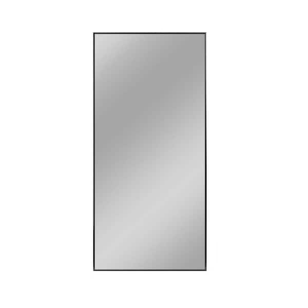 Unbranded 34 in. W x 71 in. H Rectangular Framed Wall Bathroom Vanity Mirror in Black
