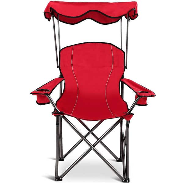 folding beach chair with canopy