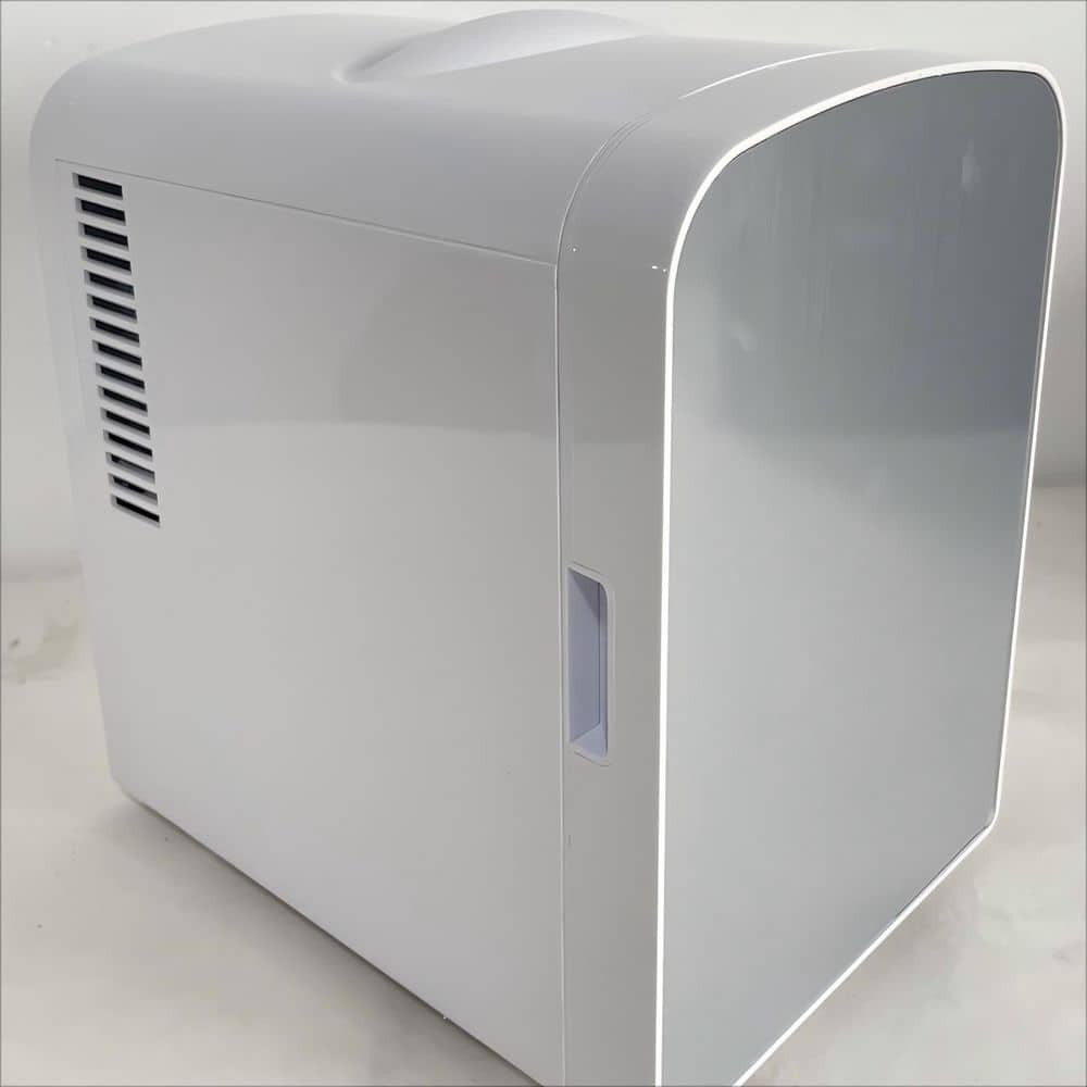 7.09 in. 0.15 cu. ft. Mini Refrigerator, 6 Can Electric Plug in Cooler & Warmer suit for Dinks & Makeup in White price history on PriceWatchPro