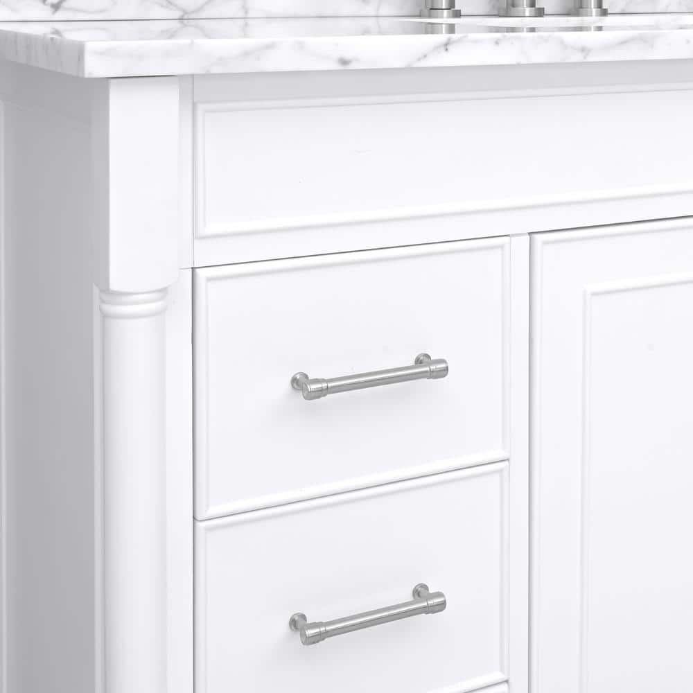 Bristol 48" White Single Freestanding Vanity Cabinet