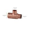 Everbilt 1/2 in. Copper Pressure All Cup Tee Fitting C611HD12 - The Home  Depot