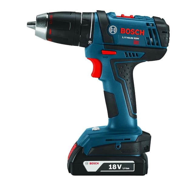 Bosch - 18 Volt Lithium-Ion Cordless 1/2 in. Variable Speed Compact Drill/Driver Kit