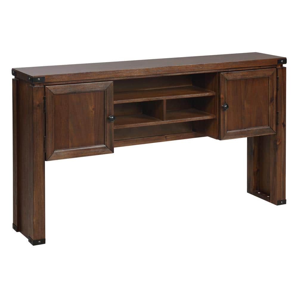 OSP Home Furnishings Baton Rouge 48 in. Rectangular Brushed Walnut Wood