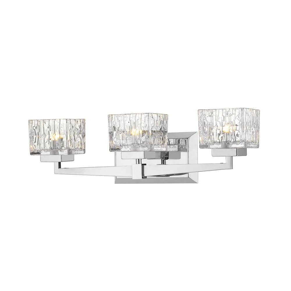 UPC 685659143195 product image for Rubicon 22 in. 3-Light LED Chrome Vanity Light with Clear Glass | upcitemdb.com