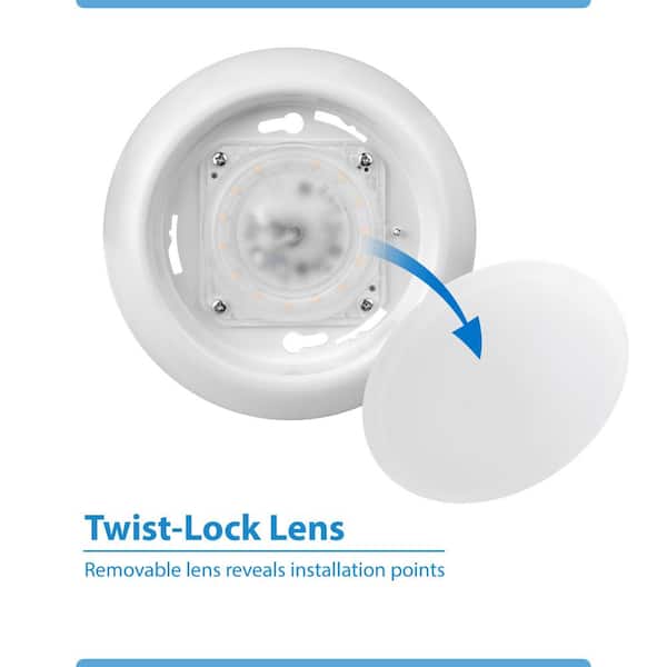 NICOR RSD 4 in. White Integrated LED Flush Mount Downlight
