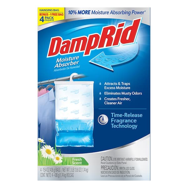 15.4 oz. Hanging Bag Moisture Absorber Fresh Scent (4-Pack)
