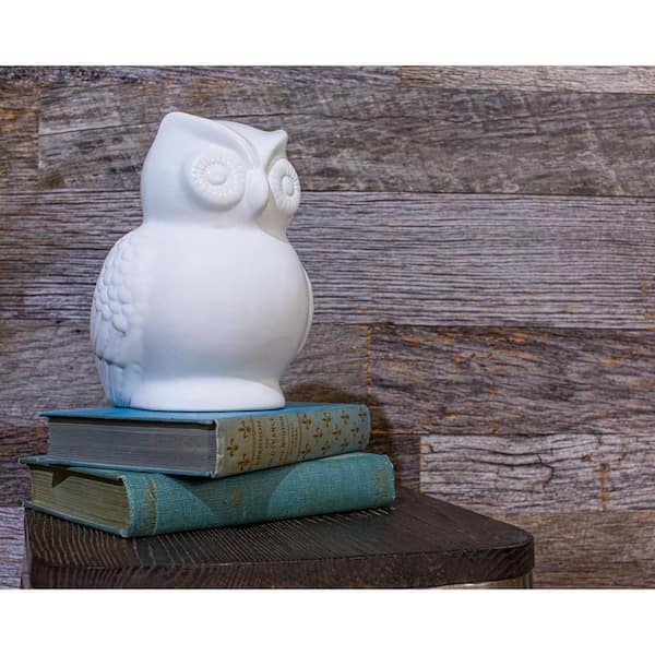 5/16 in. x 3 in. x 4 ft. Weathered Gray Kiln Dried Barn Wood Plank (10 sq. ft.)