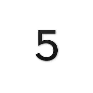 4 in. Magnetic Numbers - Black Number 5
