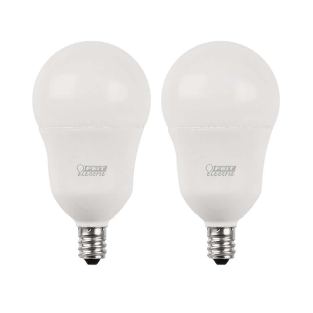 60-Watt Equivalent A15 Candelabra Dimmable CEC Title 20 White Glass LED Cei