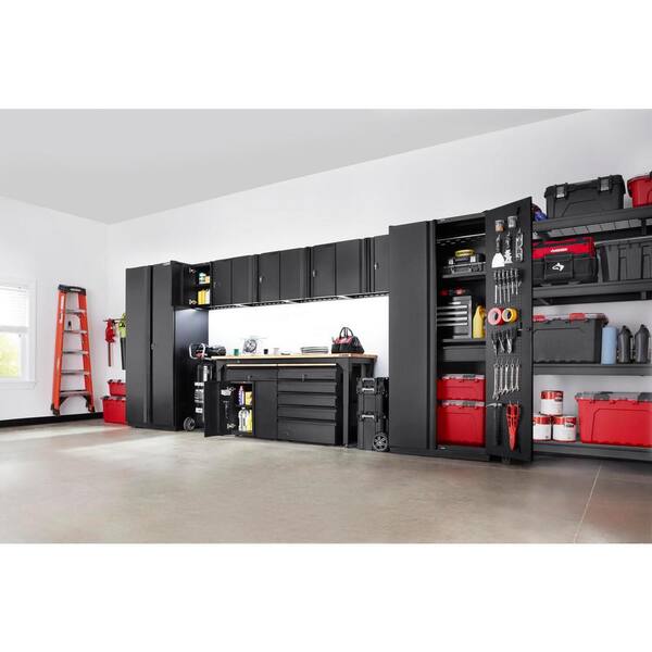 Husky 9 Piece Heavy Duty Welded Steel, Home Depot Garage Storage Cabinets With Doors
