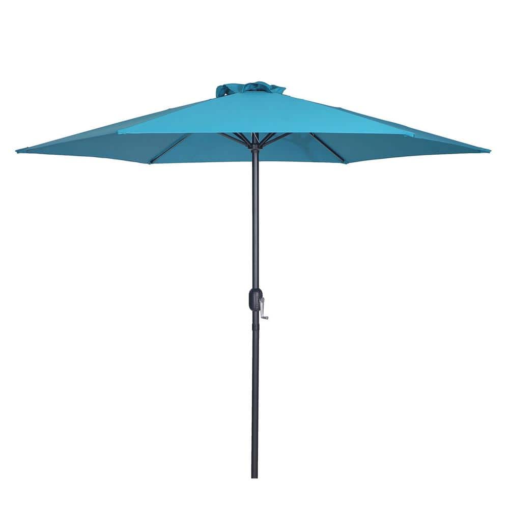 Bliss 9 ft. Steel Market Patio Umbrella in Blue price history on PriceWatchPro