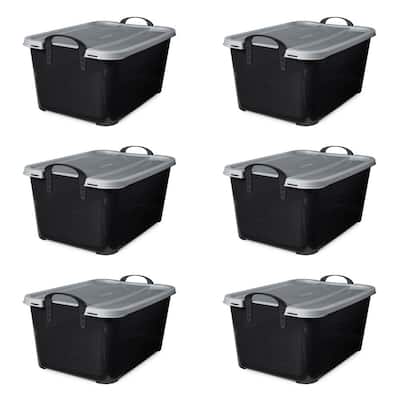 Richards Homewares Clearly Chic Stackable X-Large Totes Storage Bins with  Built-in Handles, Set of 2 - Macy's