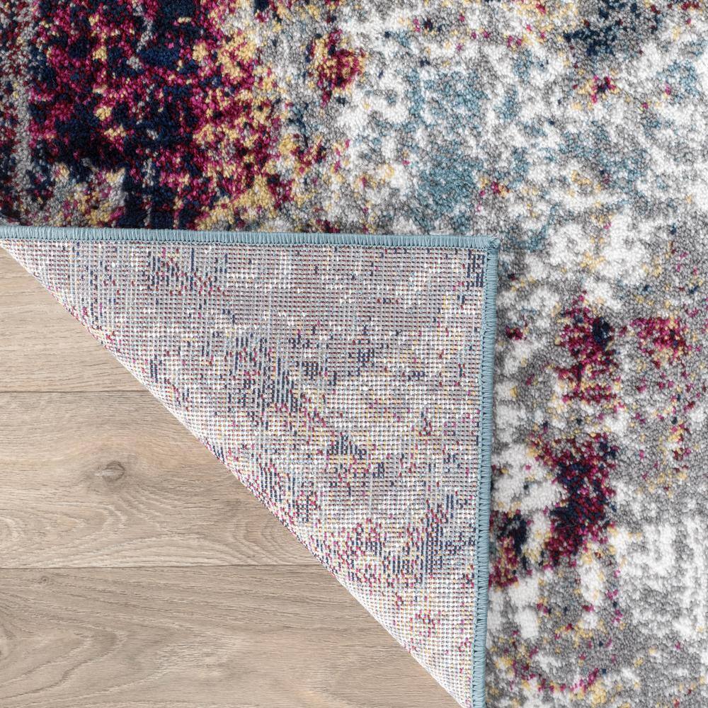 Multi Abstract Watercolor Polypropylene Area Rug 2' x 3'