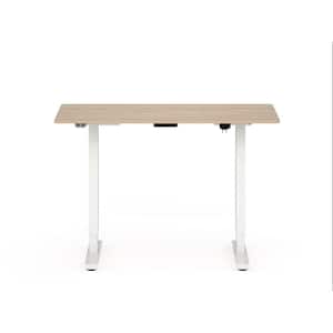 Derwin 47.2 in. Rectangular Natural Tone Wood Standing Desk With Adjustable Height