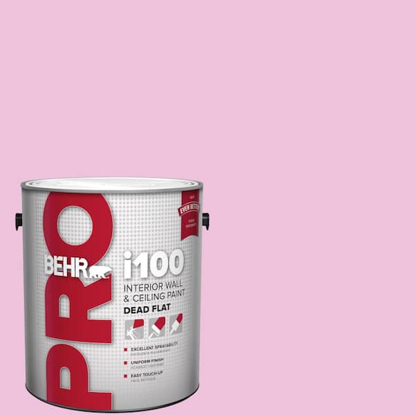 1 gal. #P120-1 Starlet Pink Dead Flat Interior Paint