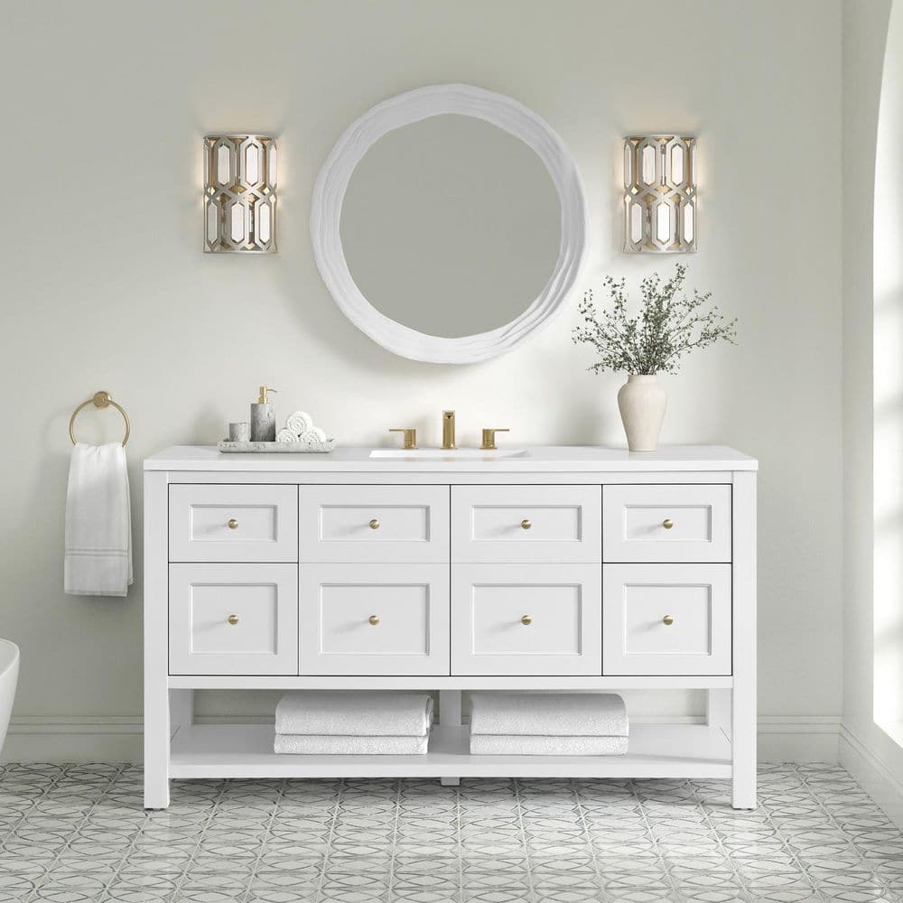 Terra 30.0 in. W x 30.0 in. H Retangular Framed Wall Bathroom Vanity Mirror in Limestone price history on PriceWatchPro