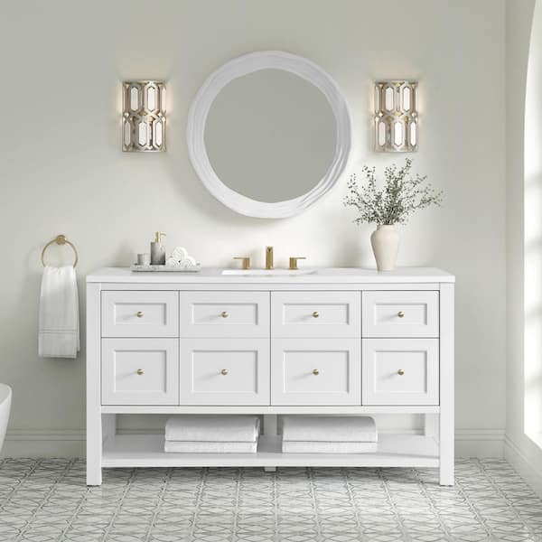 Terra 30.0 in. W x 30.0 in. H Retangular Framed Wall Bathroom Vanity Mirror in Limestone