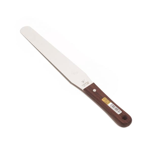 Nisaku 9 in. Stainless Steel Wooden Handle Spatula