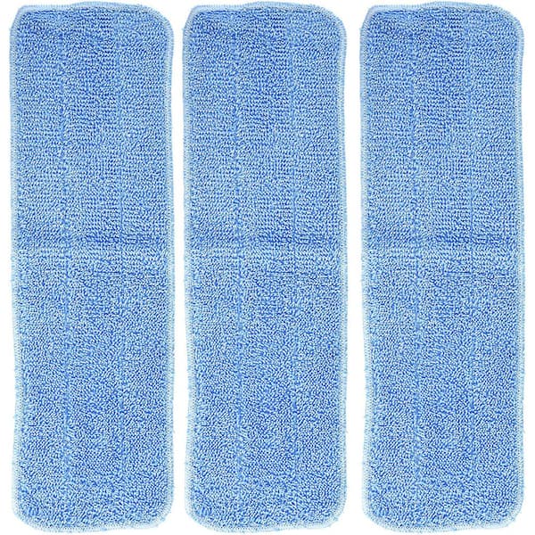 3 Pack Microfiber Cleaning Pads Compatible with Bona Mop for Hardwood Floor 18" 