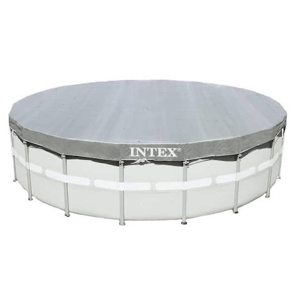 18 ft. Round UV Resistant Deluxe Debris Above Ground Leaf Cover Ultra Frame Swimming Pools (2-Pack)