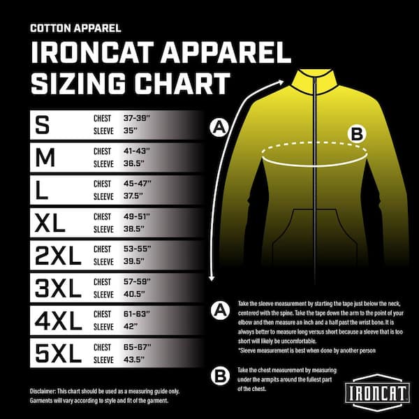 Ironcat X-Large Flame Resistant Cotton Jacket 7050/XL - The Home Depot