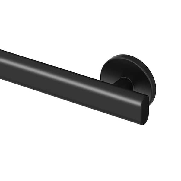 Nouveau 18 in. L Grab Bar in Matte Black