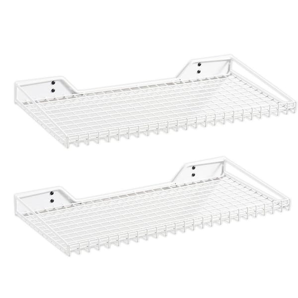 3.94 in. W x 24.41 in. D White Heavy Duty Decorative Wall Shelf