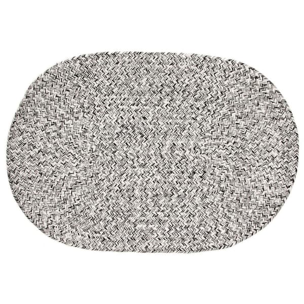 SAFAVIEH Braided Brown/Multi 6 ft. x 6 ft. Round Border Area Rug BRD313A-6R  - The Home Depot