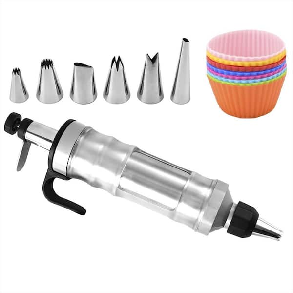Stainless Steels Stainless Steels with 6 Piping Icing Nozzles, Icing Piping Kit Cake Decorating Tools