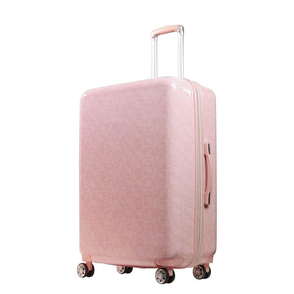 New 20/24 inch travel suitcase on wheels Women pink Leopard print