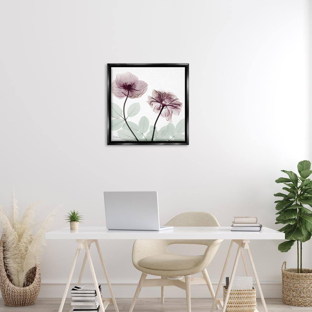 Delicate Floral Bunches by Albert Koetsier Black Floater Frame Nature Graphic Art Print 25 in. x 25 in. price history on PriceWatchPro