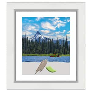 Eva White Silver Picture Frame Opening Size 20 x 24 in. Matted to 16 x 20 in.