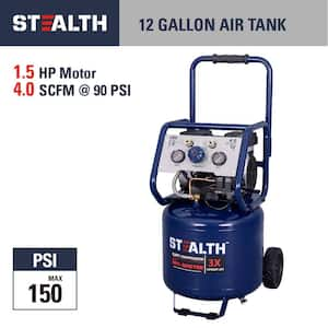 12 Gal. 150 PSI Portable Electric Quiet Air Compressor