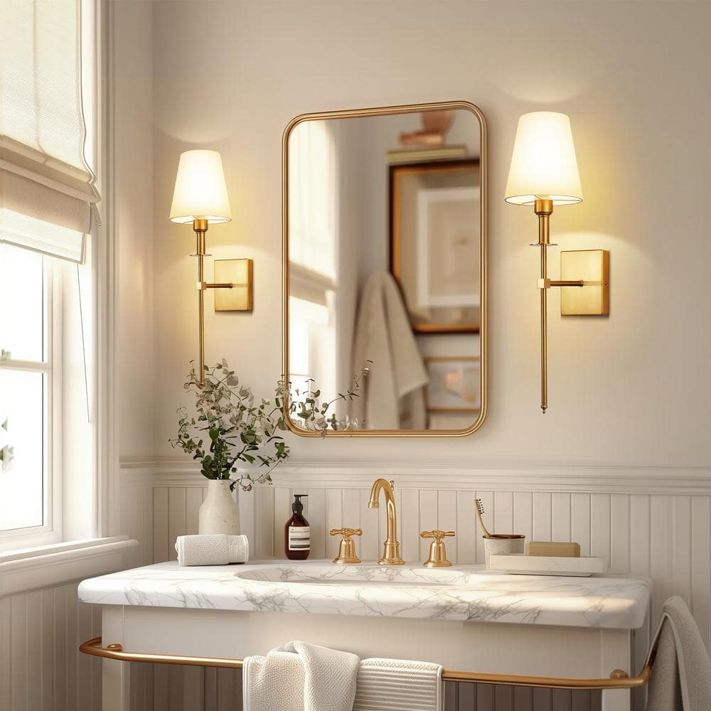 Yosoan 2-Pack Industrial Wall Sconce Lights | Vintage Black Metal Shade, E26 Base, Indoor Use