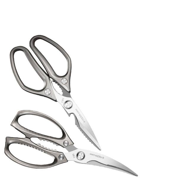 Numhew 8.67 in. All Purpose Heavy Duty Stainless Steel Poultry