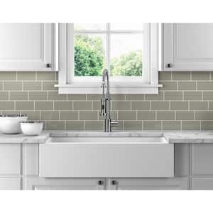 Restore Natural Gray 3 in. x 6 in. Glazed Ceramic Subway Wall Tile (12.5 sq. ft./case)