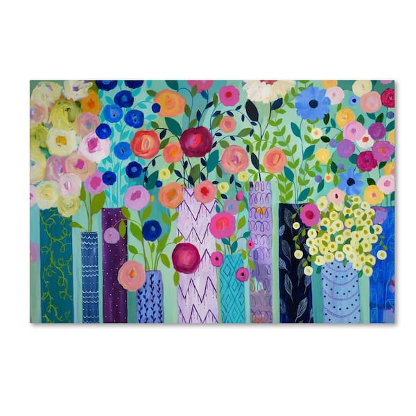 Trademark Fine Art 16 in. x 24 in. "Tadasana" by Carrie Schmitt Printed Canvas Wall Art
