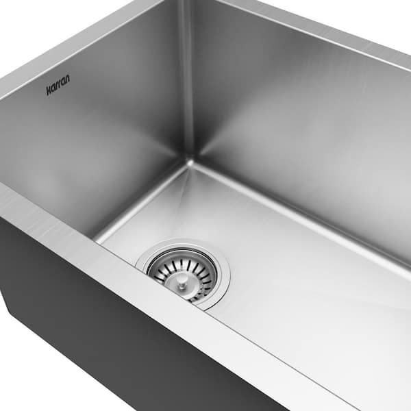 Karran 16-Gauge Stainless Steel 15 in. Undermount Bar Sink