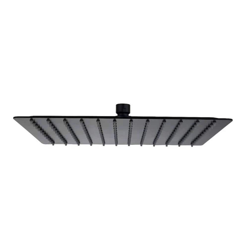 Modern 1-Spray Patterns 10 in. Single Ceiling Mount Fixed Shower Head in St