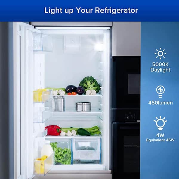 Ge Led Daylight Refrigerator A15 Light Bulb - 4.5 W