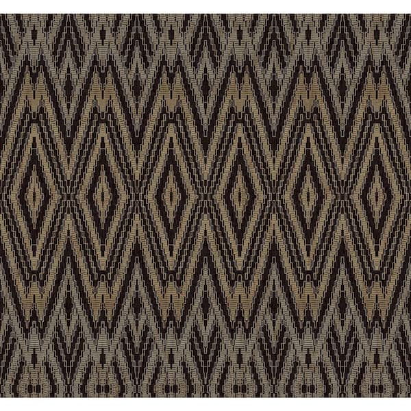 Candice Olson Diamond Marquise Black Wallpaper
