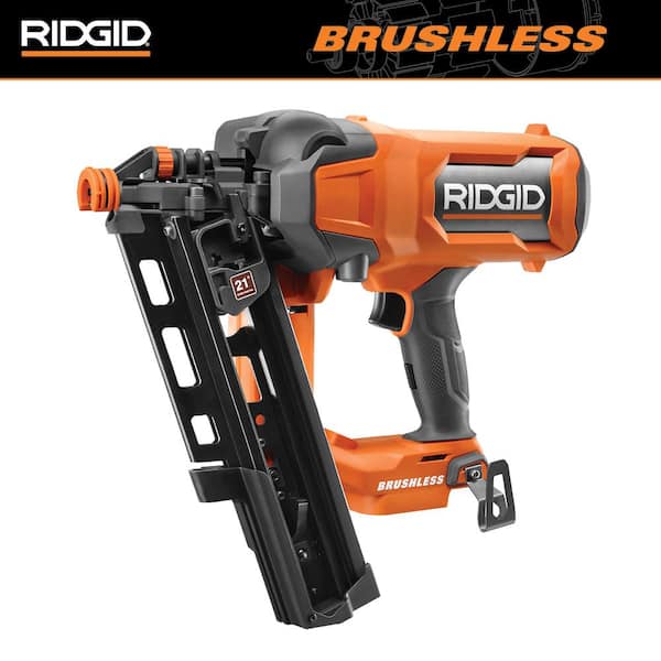 RIDGID 18V Brushless Cordless 21° 3-1/2 in. Framing Nailer (Tool Only)
