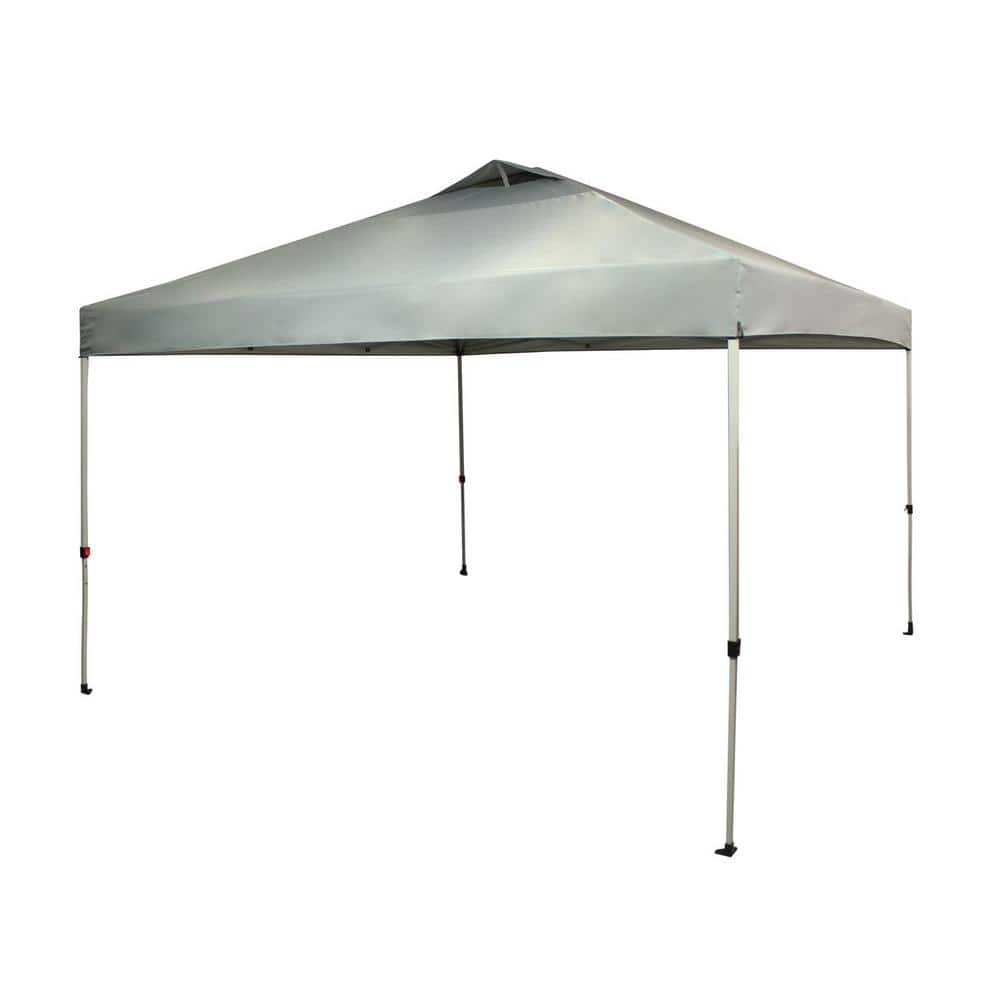 Gray 12 x 12 ft. One Touch Polyester Canopy Tent