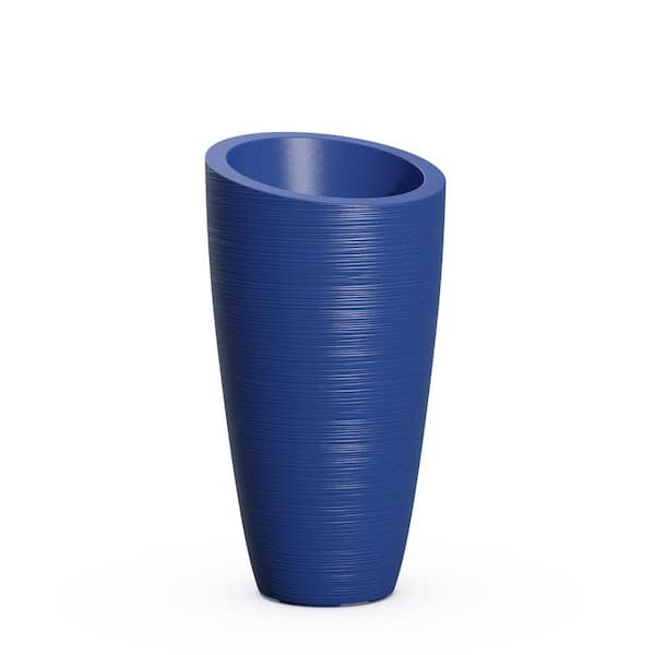 Mayne Modesto 42 in. Round Neptune Blue Polyethylene Planter 8881
