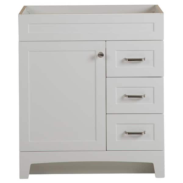 Home Decorators Collection Thornbriar 30 in. W x 21 in. D Bathroom Vanity Cabinet in Polar White